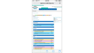 Open Source Bridge calendar on mobile (original)